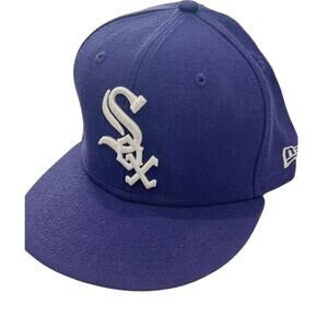 New Era Chicago White Sox 59FIFTY Fitted Hat 7 3/8 Purple 100% Wool